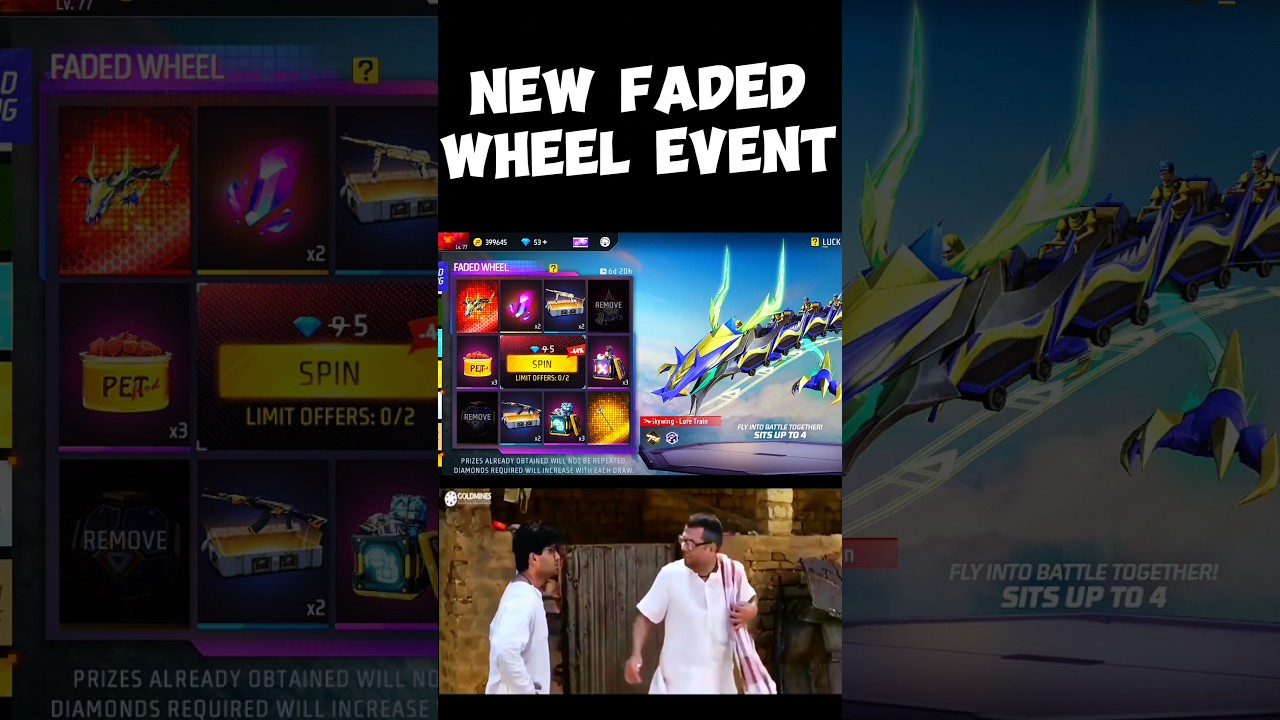 NEW FADED WHEEL EVENT FREE FIRE| FREE FIRE NEW EVENT 