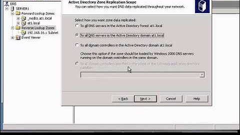 Create reverse stub zone in Windows DNS