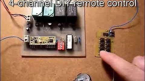 DIY remote control based on PIC microcontroller