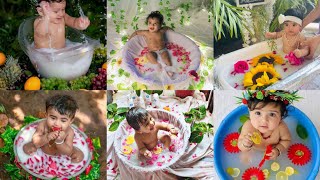 How to do a baby milk bath photoshoot?