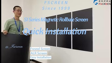 【FSCREEN】Fresnel Iris Series Magnetic Rollable Projection Screen Installation