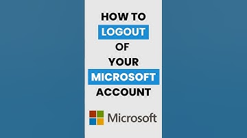 #howto Logout of Your Microsoft Account #tutorial #microsoft