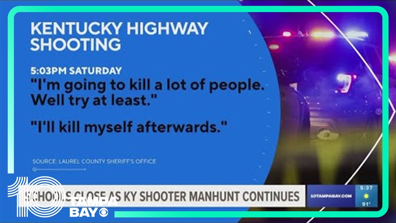 Schools close as manhunt for Kentucky shooter continues - YouTube