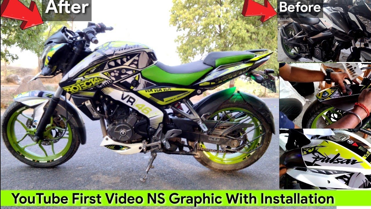 Ns 200 Graphics modified | NS Modified | NS pulsar shark Sticker | jio ...