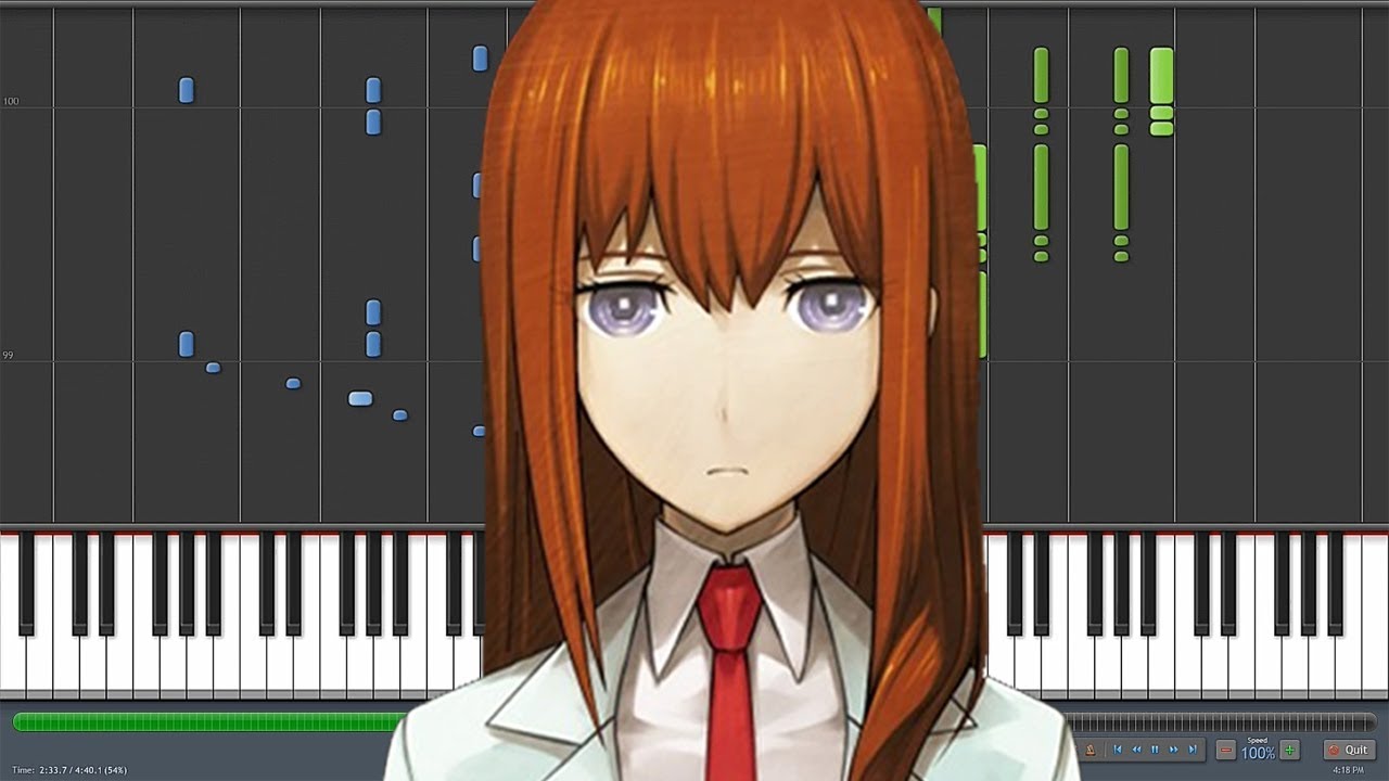 Last Game Steins Gate 0 シュタインズ ゲート ゼロ Ed Piano Synthesia