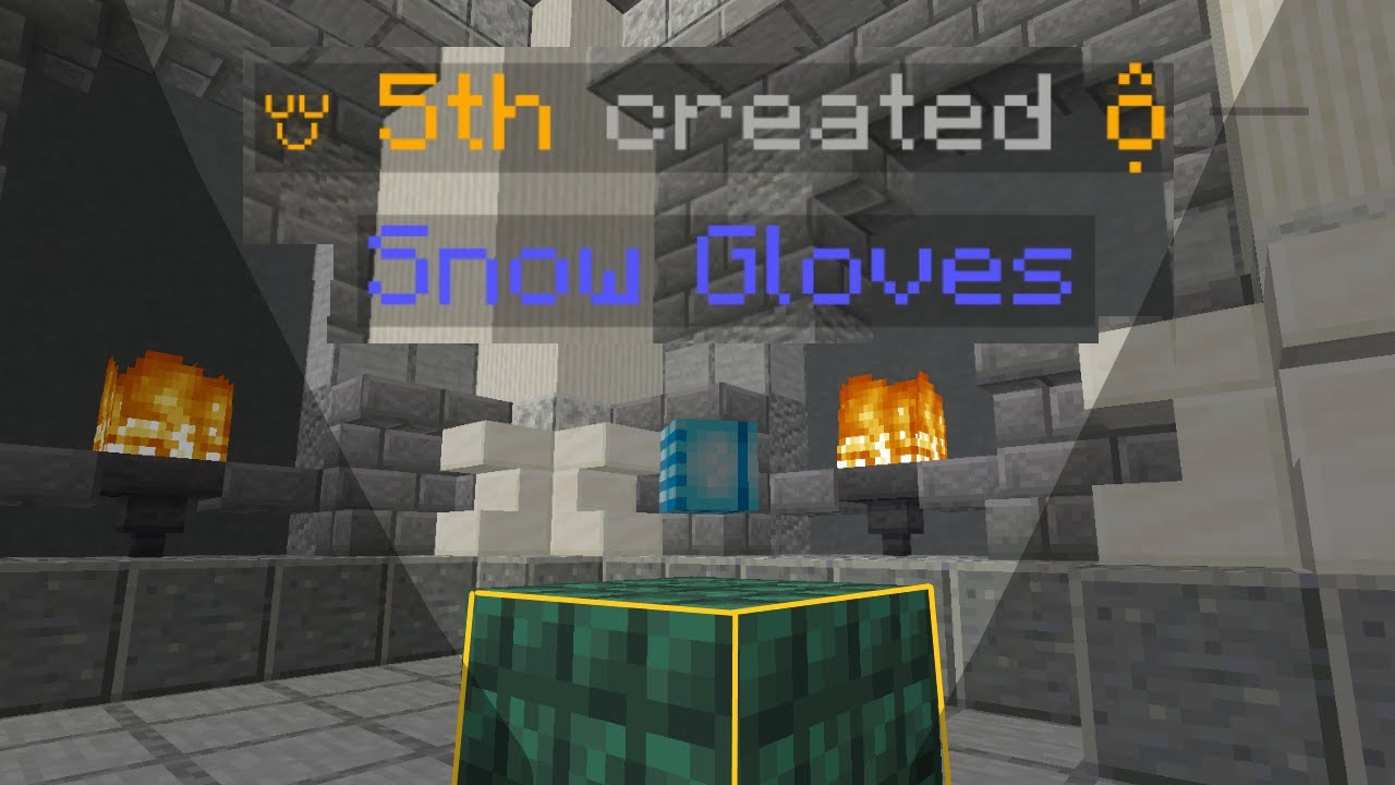 I got the 5th created Snow Gloves [Hypixel Skyblock] YouTube