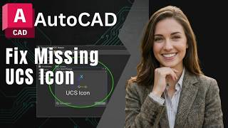 Cómo Arreglar el Icono UCS Desaparecido en AutoCAD 2026
