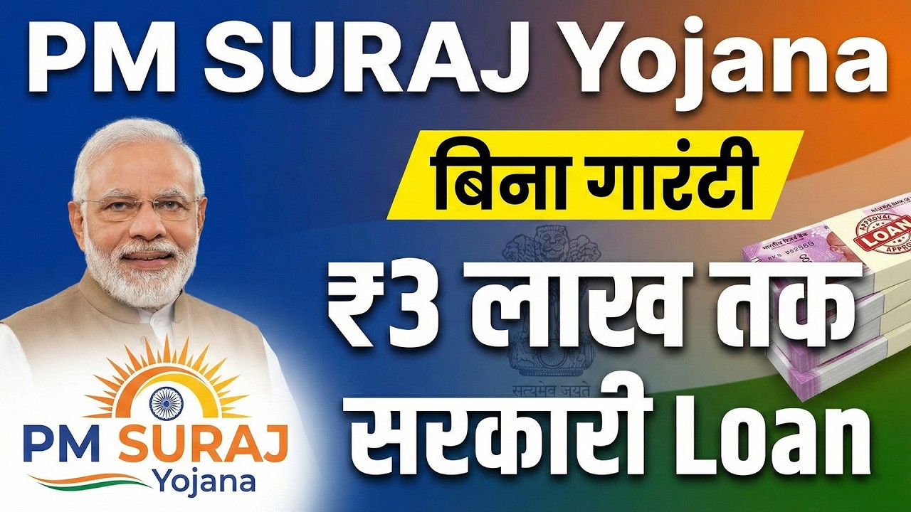 PM SURAJ Yojana क्या है? | बिना गारंटी 3 लाख तक सरकारी Loan | Eligibility, Process, Documents