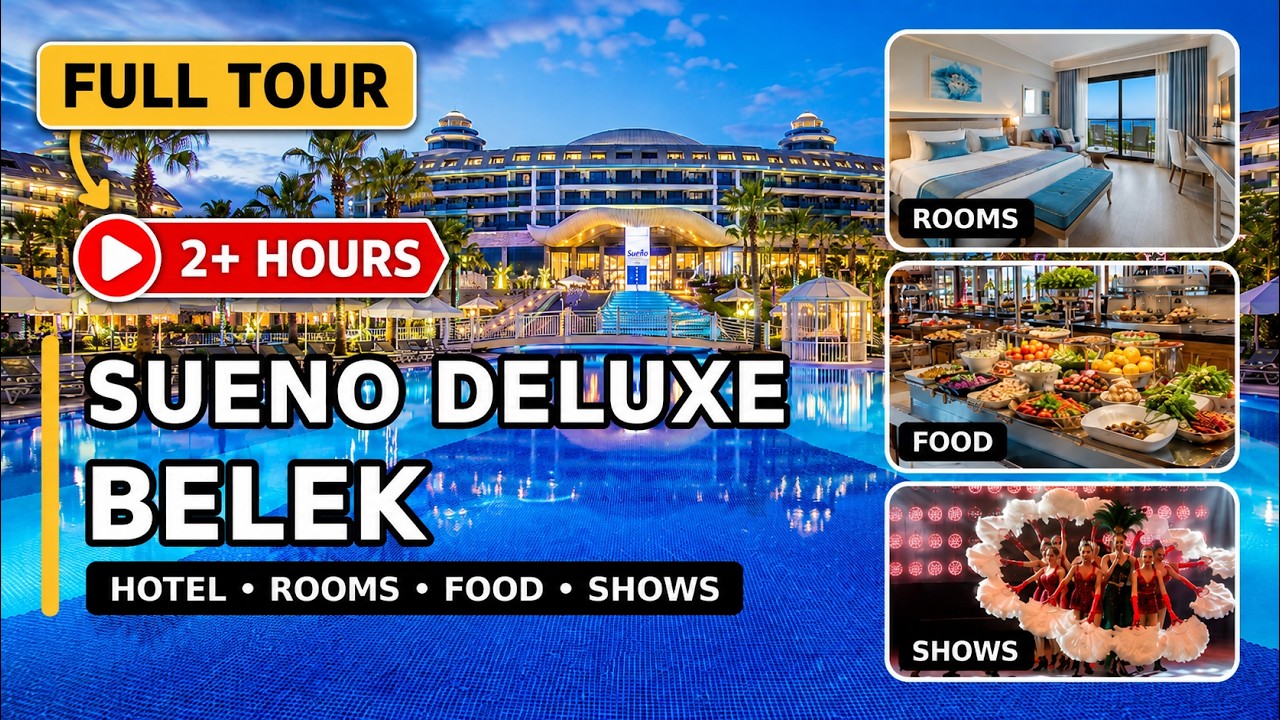 Sueno Hotels Deluxe Belek Turkey in 4K | Full Resort Tour | Complete 5-Part Series