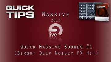Massive Tutorial: QMS #1 - Bright n Deep Noisey Hit [Free Patch]