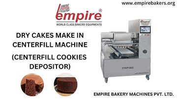 DRY CAKES IN CENTERFILL COOKIE DEPOSITOR MACHINE #viral #cake #drycake #cakevideos #businessideas