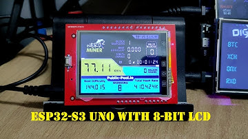 ESP32-S3 Uno + ILI9341 8-bit parallel LCD Nerdminer