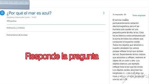 ¿Cómo contestar una pregunta en Classroom? (Alumno)