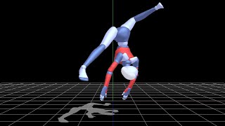 MMD Text2Motion WIP（MDM): Capoeira
