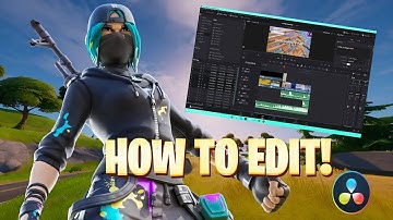 How to Edit Professional Fortnite Montages in Davinci Resolve - (Time Remap, Slow-Mo, Glow Effect)