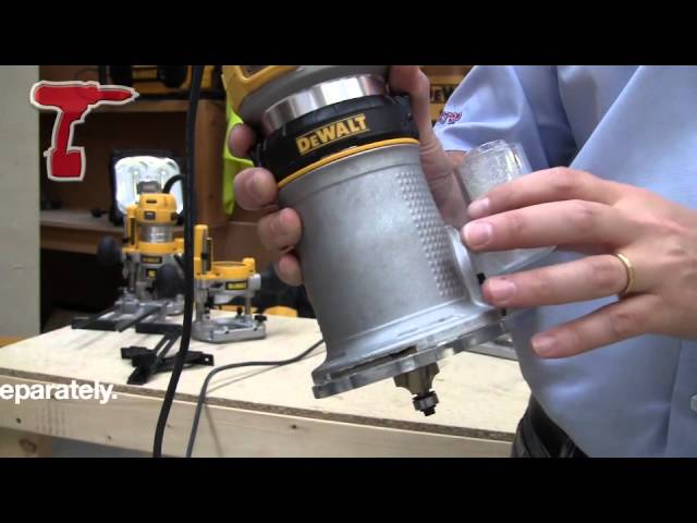Dewalt D26200 8mm (1/4in) Fixed Compact Router - YouTube