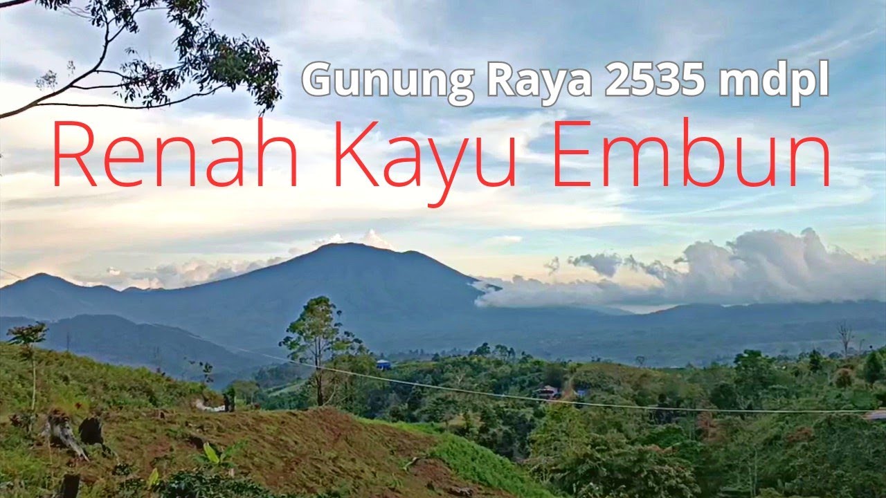 perjalanan ke renah kayu embun dikaki gunung raya 2535 mdpl  - kota sungai penuh #renahkayuembun
