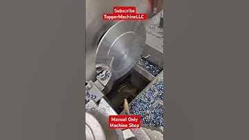 Facing A Thin Disc On The Monarch Lathe #manualmachinist #machinist #lathe