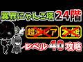【にゃんこ大戦争】異界にゃんこ塔24階を本能なしレベル40で攻略！【The Battle Cats】