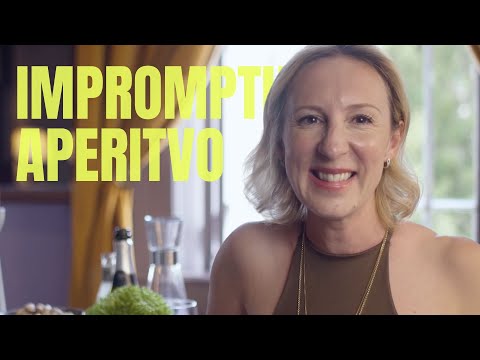 'Impromptu Aperitvo' Elegan Pre Supper Drinks and Snacks, Chic French Style with Aleksandra Olenska