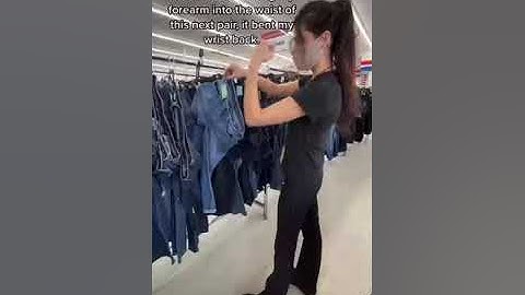thrift Life hack - know if jeans will fit without trying them on!