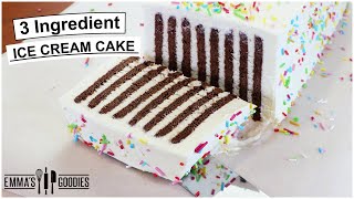 3-Ingredient ICE CREAM COOKIE CAKE  | No Ice Cream Machine
