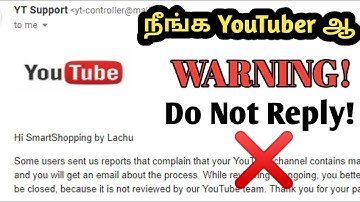 EMAIL FROM FAKE YT SUPPORT FOR SPAM VIDEOS | BEWARE DO NOT REPLY TO THIS MAIL | LACHU