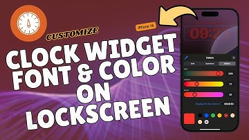 How to Customize Lock Screen Clock Widget Font & Color on iPhone 16