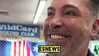 OSCAR DE LA HOYA ON GERVONTA TANK DAVIS VS RYAN GARCIA AT 143/144 I'LL MAKE IT HAPPEN TALKS PITBULL