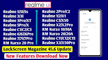Lock Screen Magazine 45.6 New Update Realme | Realme Lock Screen Magazine New Features | Realme Ui