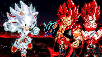 Shadic OP V2 (all form) (New) VS Evil Gogeta SSJ OP & Evil Vegito SSJ OP in Jump Force Mugen