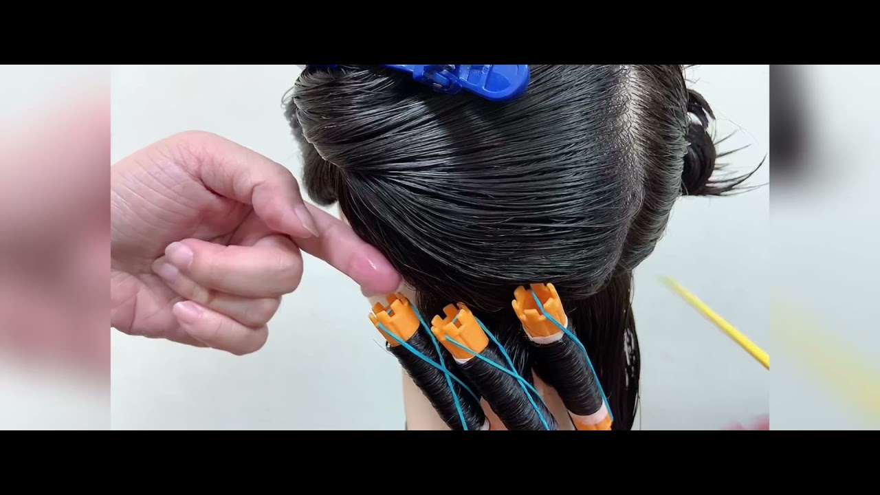 直立式燙髮上捲