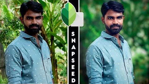 Background blur photo editing tutorial  in tamil by using snapseed