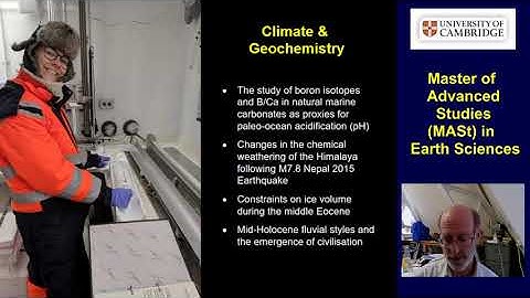 #earthsciences #goingtocambridge #opendays The MASt Masters course in Earth Sciences, Cambridge