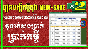 ការបង្កើតប៊ូតុង NEW & SAVE (ភាគបញ្ចប់) | បង្កើតតារាងទូទាត់សងប្រាក់កម្ចី | MsOffice Learning