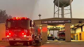 Engine 2 Responding to A Grass Fire (Heavy Q)