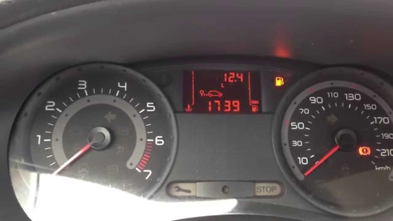 Renault Clio From 2005 - Reset Service Light - Youtube