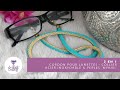 2 En 1 : Cordon Pour Lunettes - Collier Acier Inoxydable Bicolor Avec Des Perles &quot;Miyuki&quot;