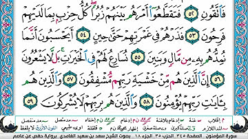 الجزء الثامن عشر (18) من القرآن الكريم بصوت الشيخ سعد الغامدي