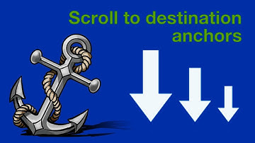 HTML Anchors - Smooth Scroll to destination anchors Drupal 7