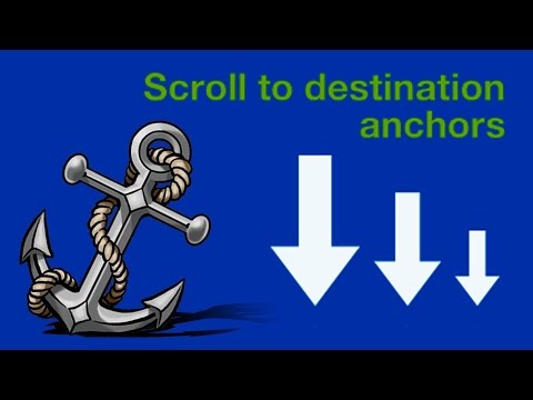 HTML Anchors -