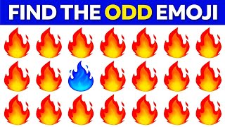 Find The Odd Emoji | Easy, Medium, Hard | Emoji quiz