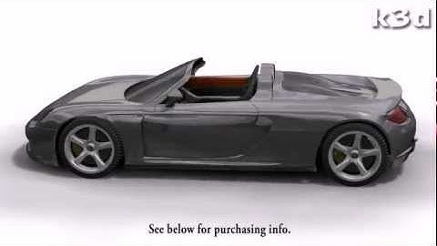 Porsche Carrera GT 3D model by k3d.