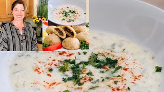 Yogurt Soup with Quinoa/ Tanabour /Armenian Soup اللبنية