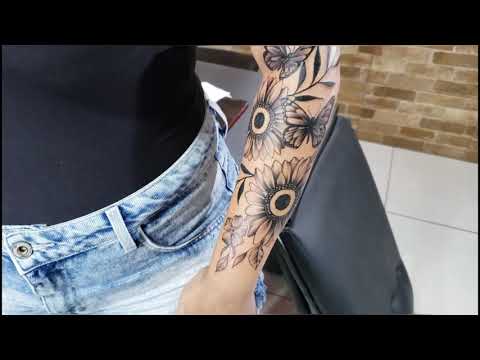 Tattoo Dama xadrez TIMELAPSE by Rafáel Riberio (Nossa Honra) 