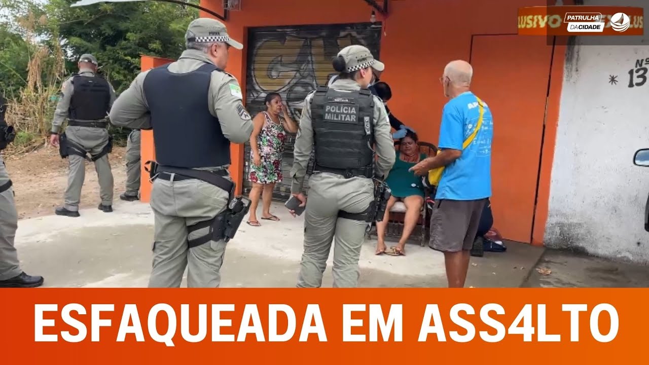 Mulher é agreida com F4CAD4S durante tentativa de ASS4LT0