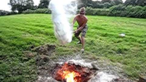 Flour Explosion with a Spade