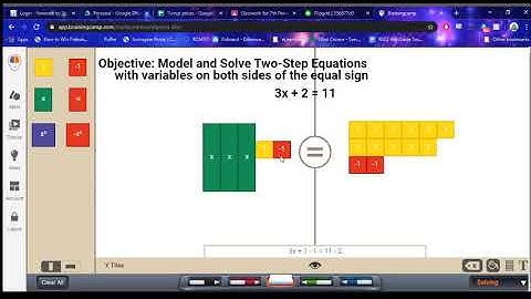 Modelling Two-Step Equations Using Algebra Tiles 1