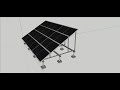 Configuration of solar panels in 3d on sketchup panels with structures part 1