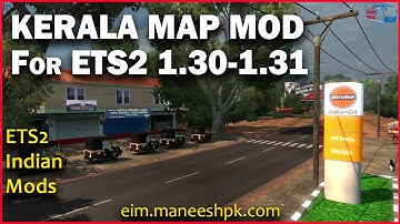 Kerala Map Mod | Euro Truck Simulator 2 | 1.30-1.31 | Indian Map Mod